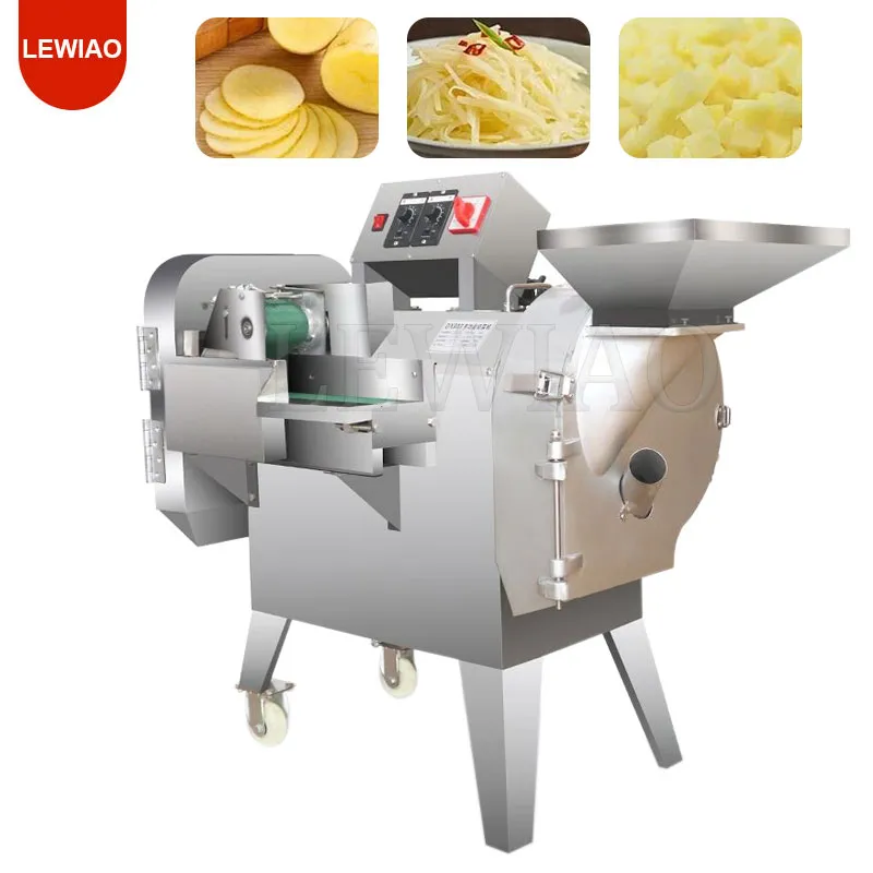 Industriële Aardappel Ui Wortel Radijs Cutter Multifunctionele Commerciële Groente Shred Slice Snijmachine