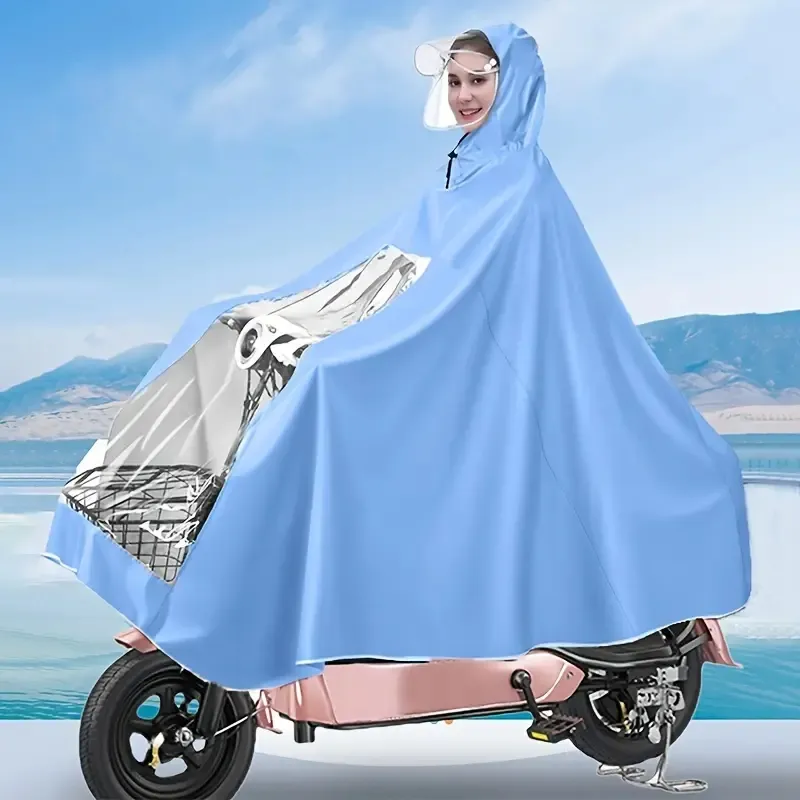 Wodoodporny motocykl rowerowy płaszcz przeciwdeszczowy, poncho z odzieży deszczowej, modny przenośny elektryczny pojazd deszczowy