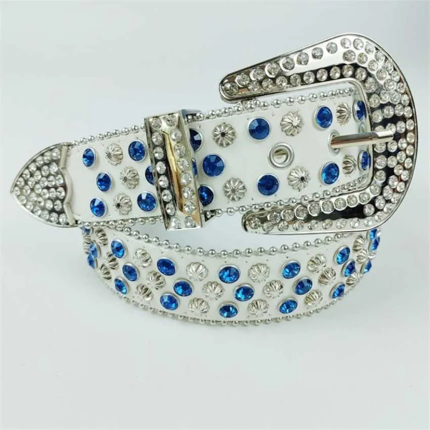 28% OFF Designer New Rivet Inlaid Diamond Explosion Flashing Men's and Women's Playing Cool Couple Belt