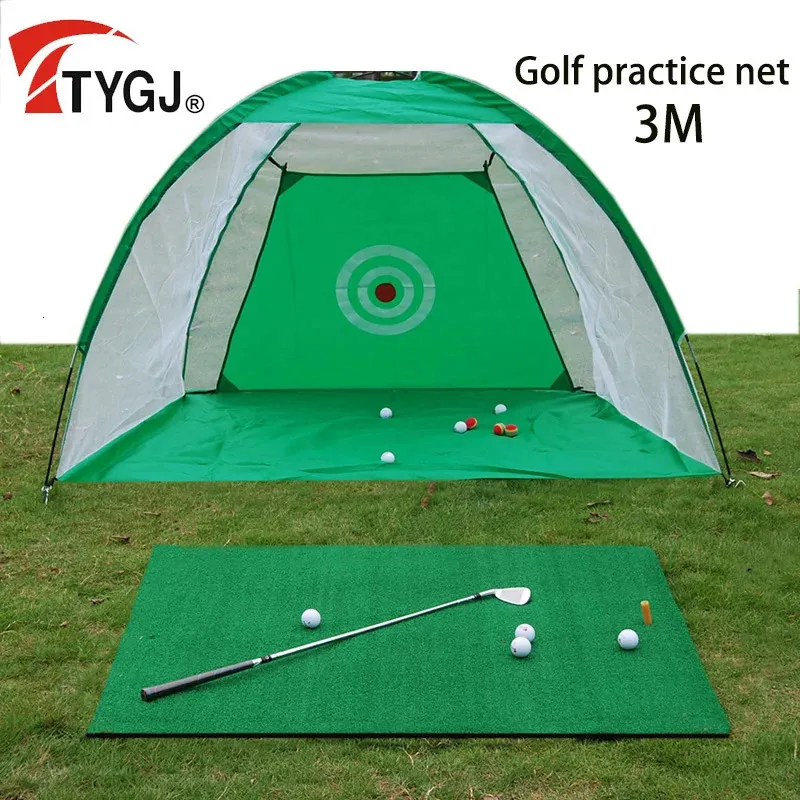 Outros produtos de golfe TTYGJ 1M2M Swing Practice Net Cutter Trainer Indoor Outdoor Dobrável Tenda Gaiola Suprimentos Acessórios 231123