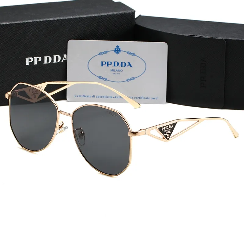 Fashion Designer PPDDA Sunglasses Classic Eyeglasses Goggle Outdoor Beach Sun Glasses For Man Woman Optional Triangular signature 6 colors SY 57 black box red box