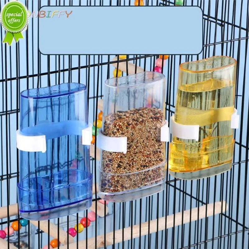 New Bird Cage Water Dispenser Automatic Bird Waterer Food Feeder