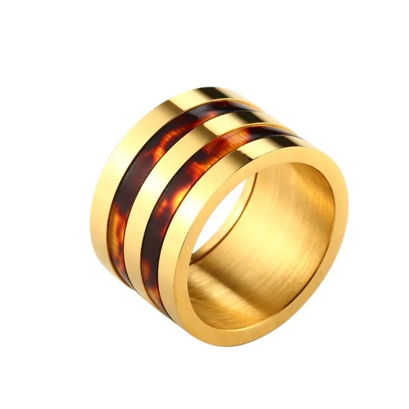 Bröllopsringar multi metallfärger för män och kvinnor rostfritt stål party ring trendiga smycken storlek 7-9 grossistvalentin dag gåva