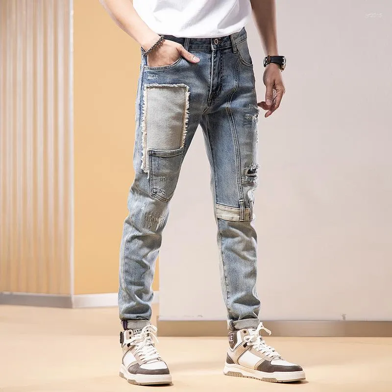 Men's Jeans DC4688 Fashion Men's 2023 Runway Luxury European Design Party Style Clothing