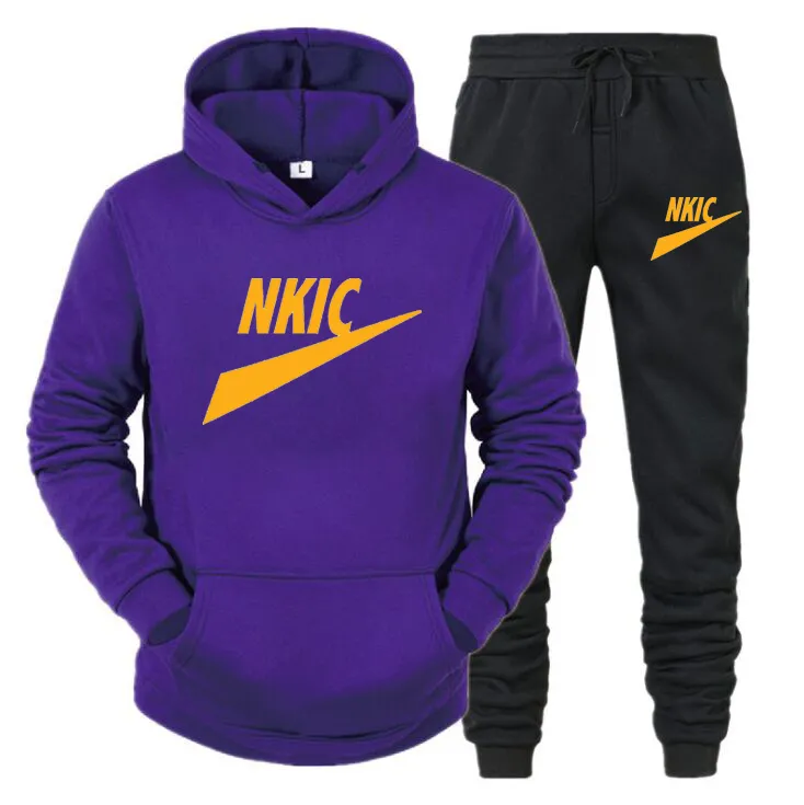 New Tracksuit Hoodies Jogging Pants Men 2 Piece Set Oversized Casual Sport Sweatshirts Cotton Plus Size