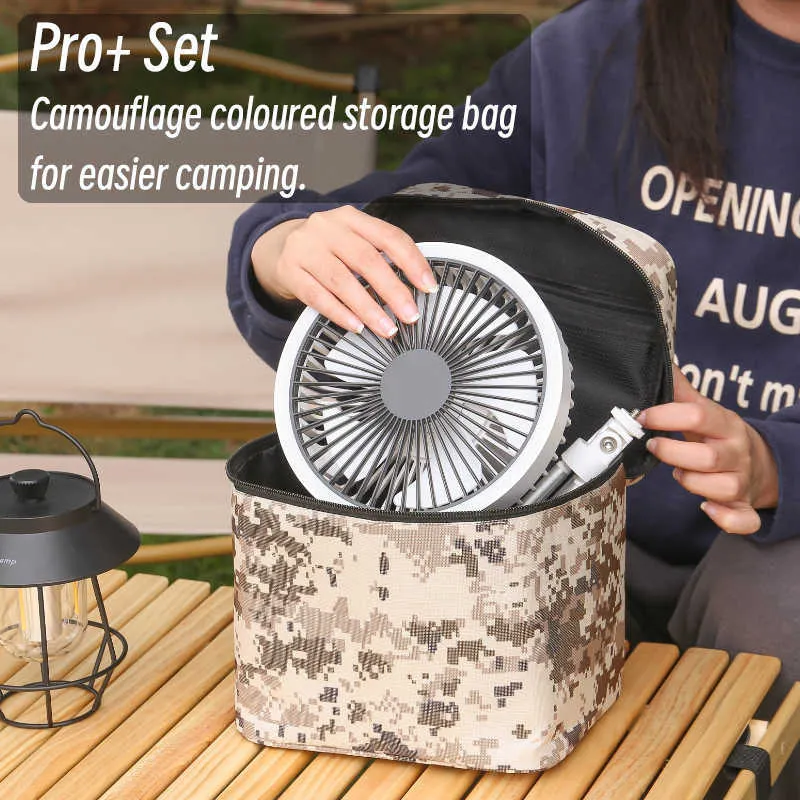 New 10000mAh Camping Fan Rechargeable Desktop Portable Circulator