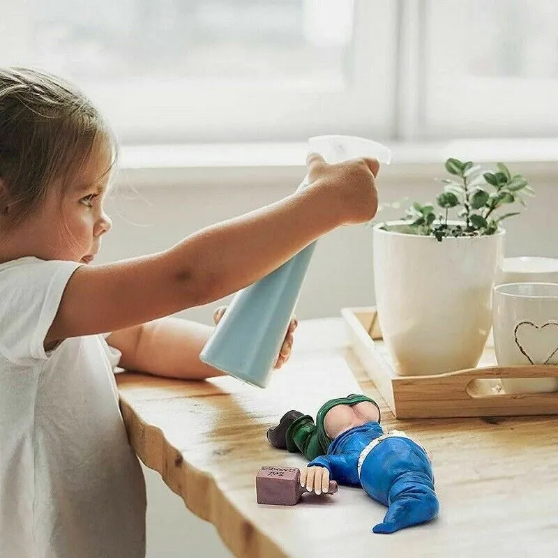 Divertente Statua Di Gnomi Ubriachi Da Giardino Sdraiati Decorazione Sculture In Resina Blu Acquista In Modo Economico - Spedizione Gratuita, Recensioni Reali Con Foto - Foto 4