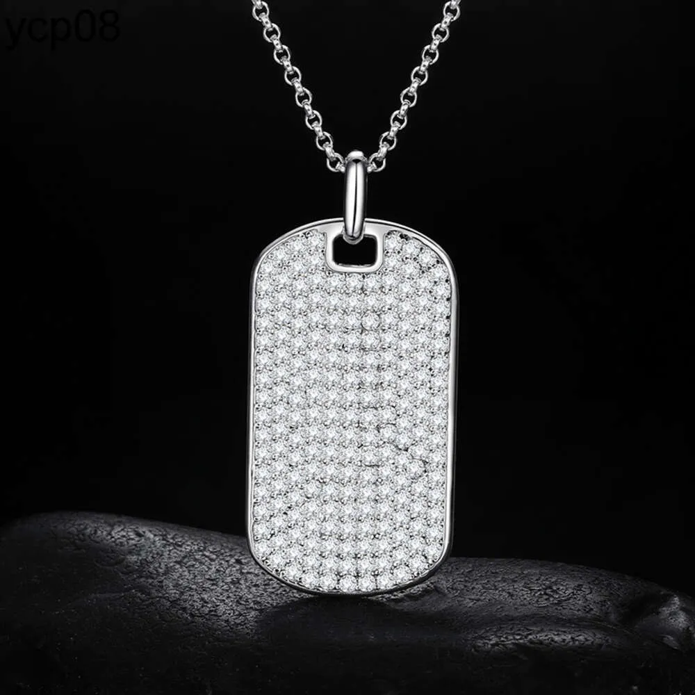 Designer Jewelry Hot Selling D Color VVS Moissanite Iced Out Hiphop 925 Sterling Silver White Gold Plated Tag Pendant