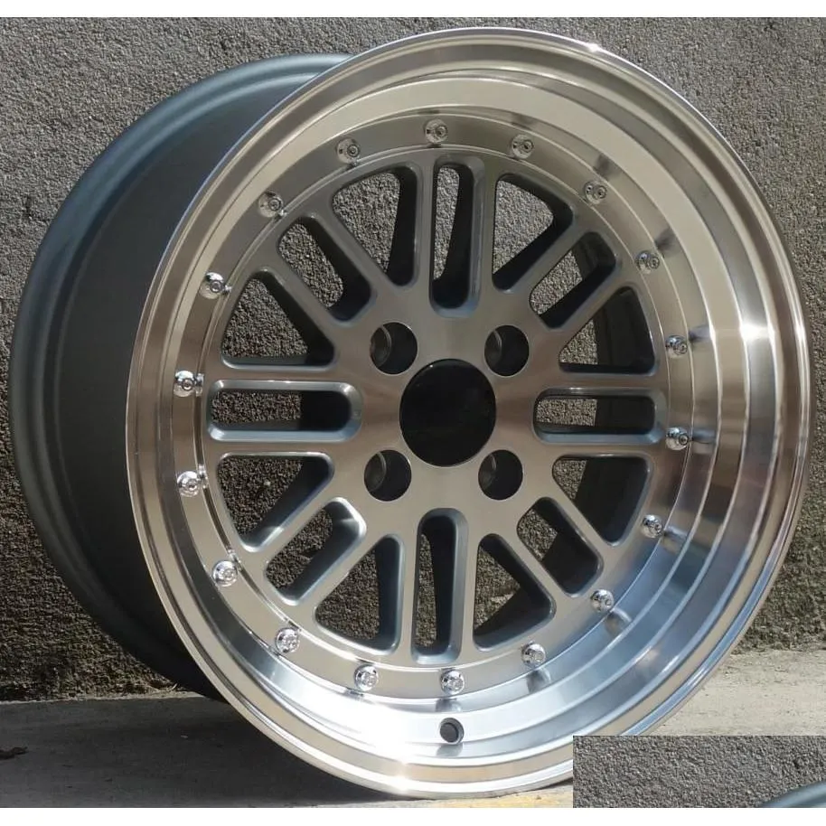 حافات السيارات أداء شفة واسعة 15 بوصة 15x8.0 4x100 سبيكة العجلة ملائمة ل Mazda MX-5 تسليم السيارات الدراجات النارية الأجزاء الأجزاء whe oth3l