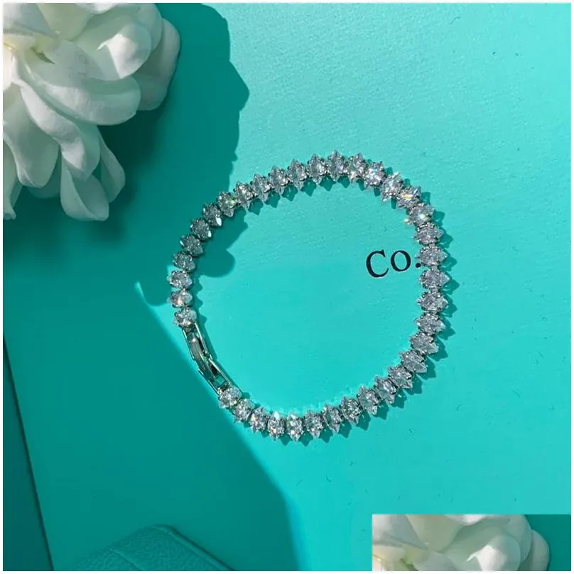 S3lf Charm Bracelets Chain Designer Bracelet Womens Fashion Diamond Two Colors High Quality Exquisite Gift Jewelry Beautif Drop Delivery Dhh