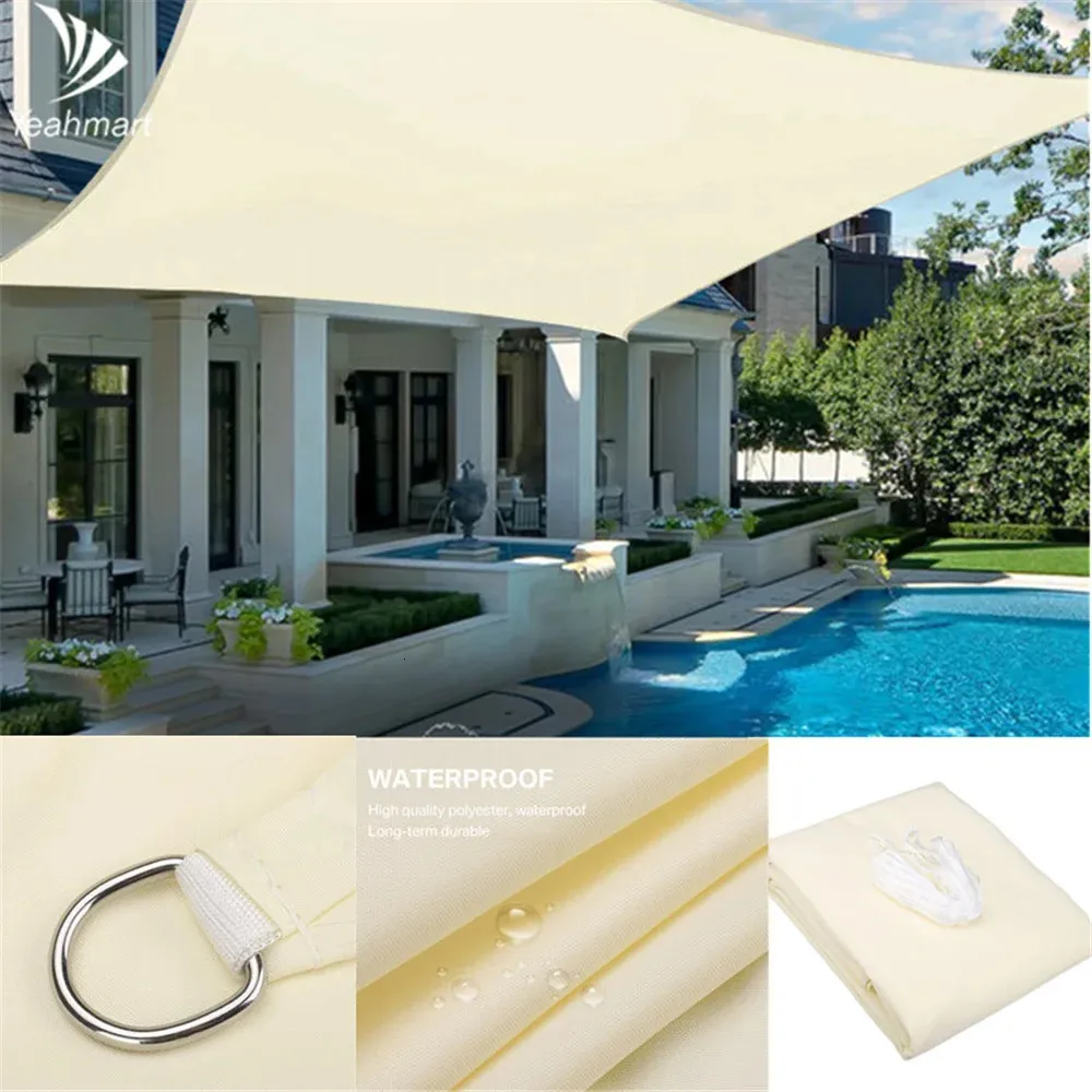 Coperture antipioggia Protezione solare impermeabile Protezione parasole Tenda a vela Tenda da campeggio Grande per tettoia esterna Giardino Patio 40OFF 231122