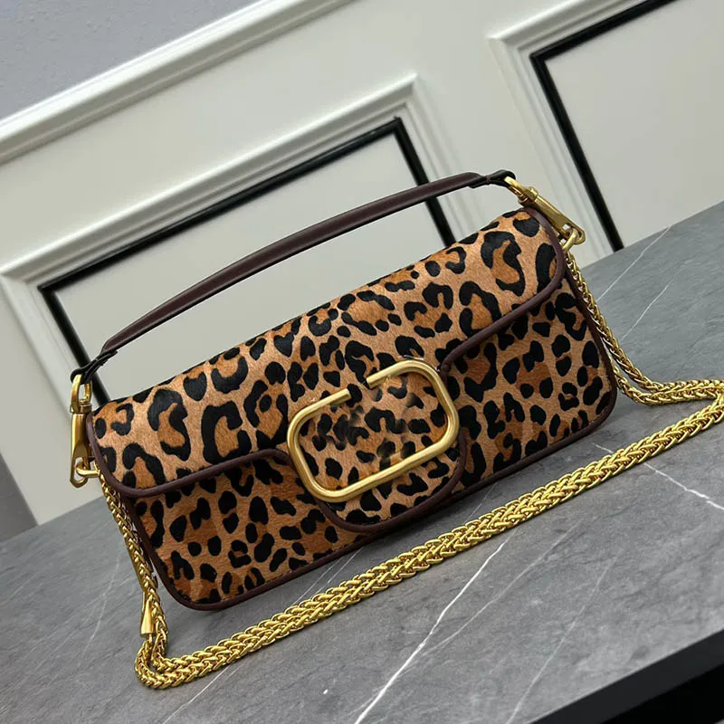 Mini-tas Glijdende kettingtas Dames Designer Luxe Tas Schoudertas Handtas met bovenhandvat Luipaard Animalier Patroon Stokbrood Tas Crossbody Tote Halloween Clutch Bag