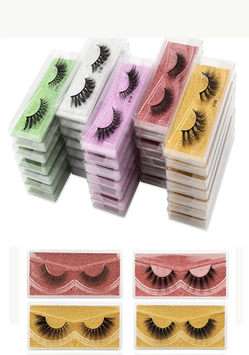 Ögonfransar hela falska fransar naturliga falska ögonfransar lång set faux cils bulk makeup hel fransar olika style2823350