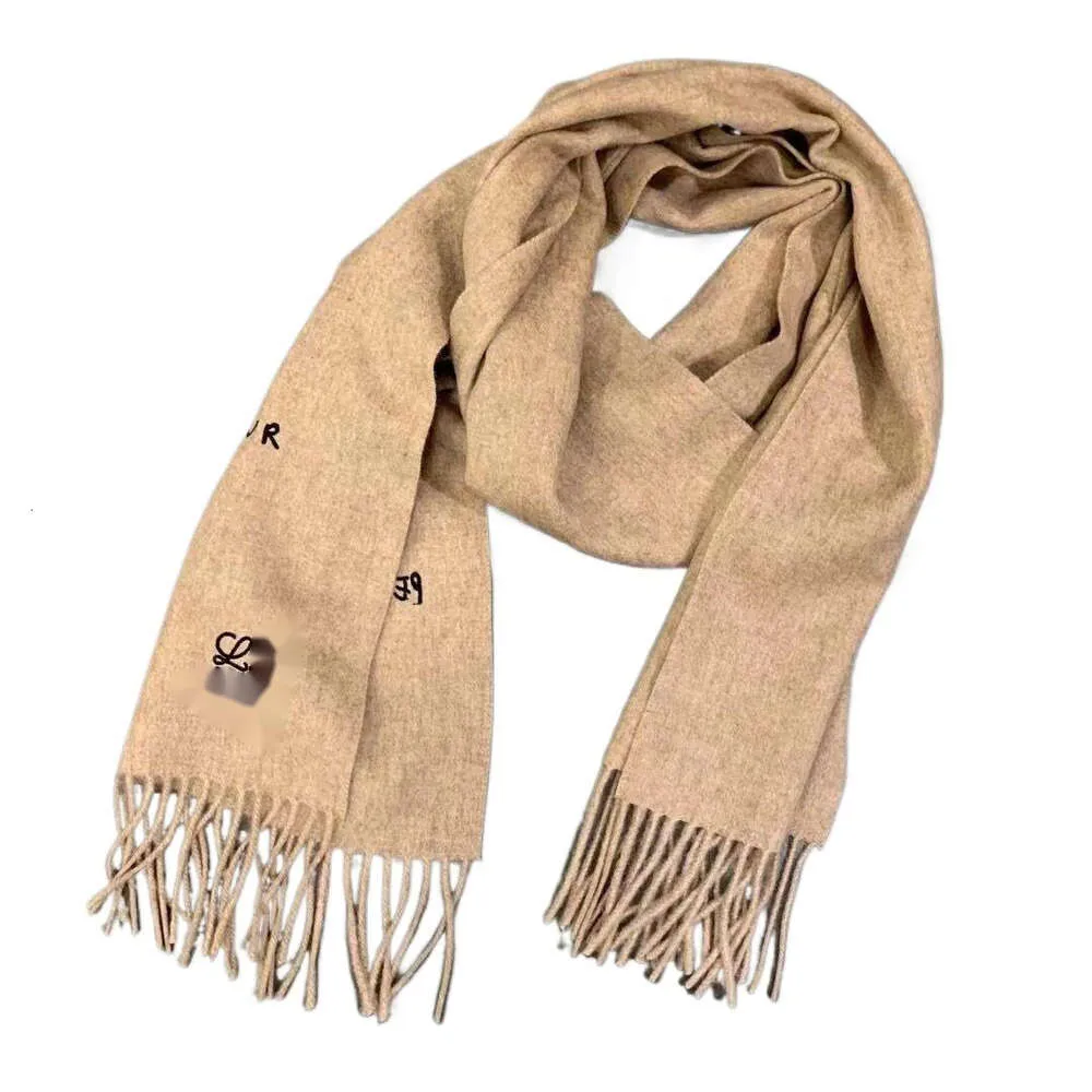 Loewees Schal hochwertiges Frauenschal klassischer Stern gleicher Wollwellenmuster Fee Feel voller vielseitiger, fester Farbe warmer Schal