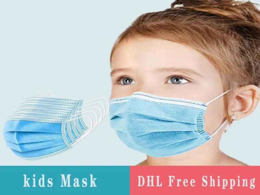 Einweg-Gesichtsmaske für Kinder, 3 Schichten, Einweg-Gesichtsmaske, 50 Stück, Beutel, Anti-Staub-Schutzmaske, auf Lager2845649