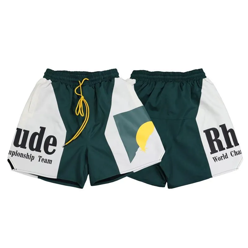【関税込み】Rhude オフホワイト 'Rhude 27' ジャージ DHgate.com:Rhude Logo Shorts for Men and Women, Casual Print