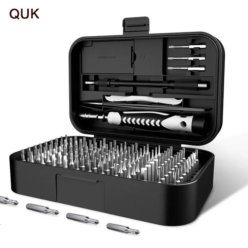 Boîte à outils Jeu de tournevis de précision QUK 130/45 en 1 Kit de tournevis CR-V 117 embouts de vis magnétiques outil combiné pour outils de réparation d'ordinateurs portables 231122