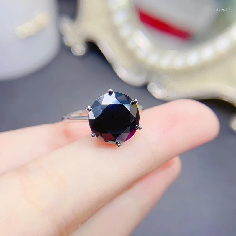 Pierścienie klastra 5CT Pink Moissanite Color D VVS1. GRA i CMA Black Card 925silver Luksusowe panie