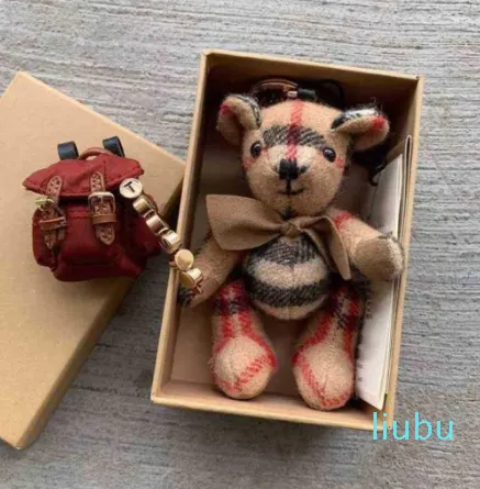 Brand Kawaii bear keychain vintage cartoon doll car charm accessories women bag accessories