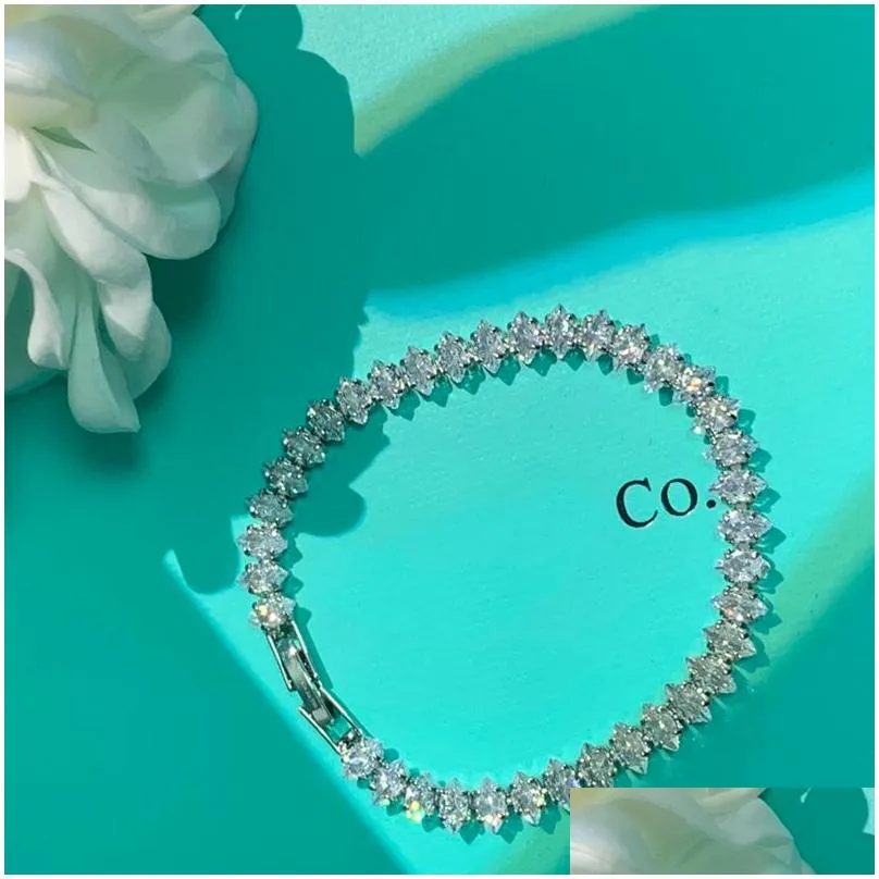 S3lf Charm Bracelets Chain Designer Bracelet Womens Fashion Diamond Two Colors High Quality Exquisite Gift Jewelry Beautif Drop Delivery Dhh