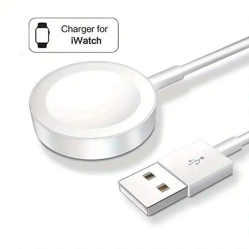 Kabel ładowarki inteligentnej do ładowania iwatch seria 8/7/se/6/5/4/3/2/1/ultra (38 mm 40 mm 41 mm 42 mm 44 mm 45 mm) - biały 3,3 stopy/1m