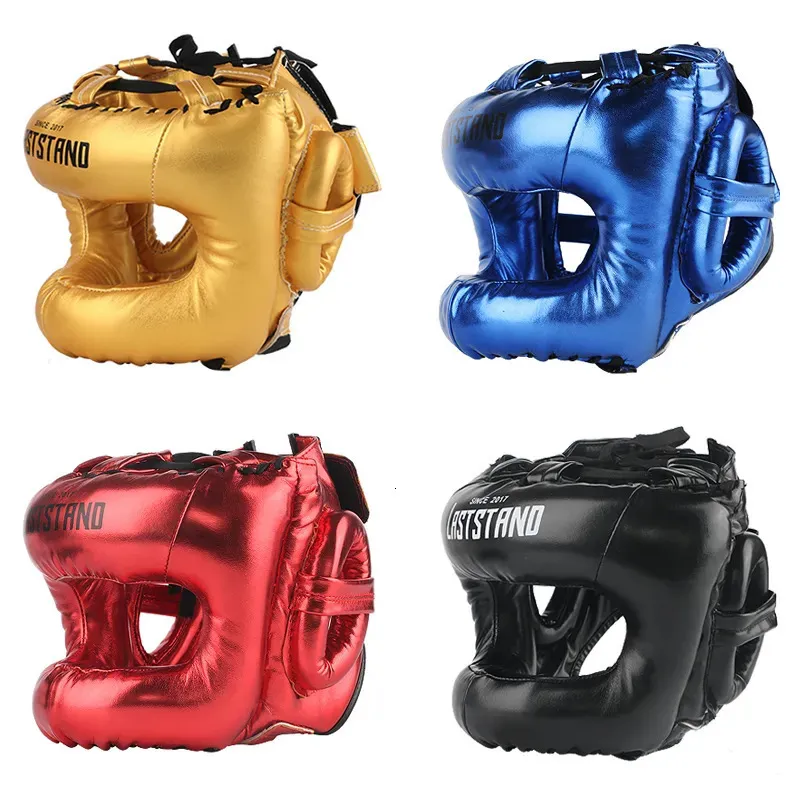 Protective Gear Professional Adult Men Women Kick Boxing Sanda MMA Helmet Full Protection to Protect Nose Free Combat Beam Full-face Head Gear 231122
