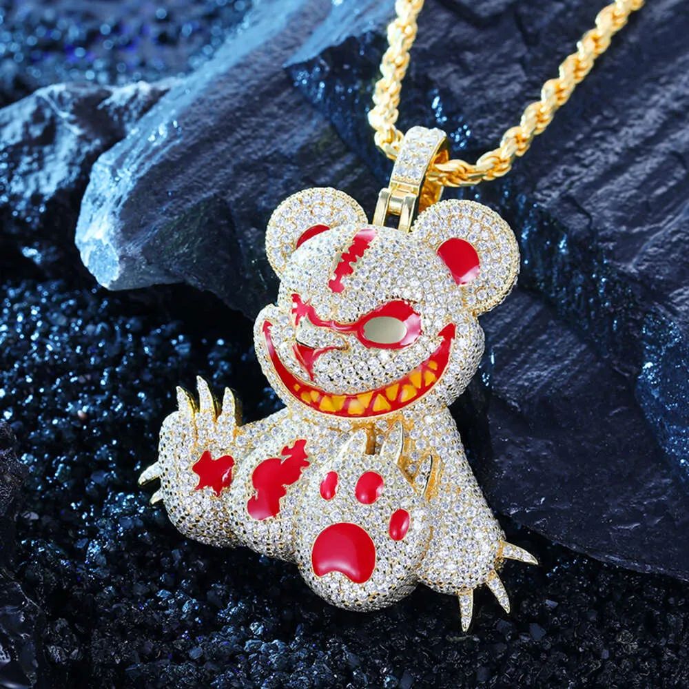 Designer Jewelry Trendy Hiphop Rapper Jewelry Cartoon Necklace 925