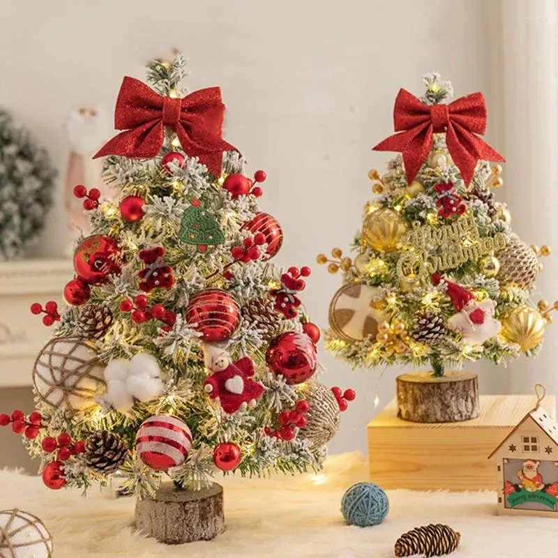 Kerstversiering 45cm Mini Boom PVC Desktop Decoratie Kerst Festival Ornamenten Klein Cadeau Tuin Thuis Feestartikelen