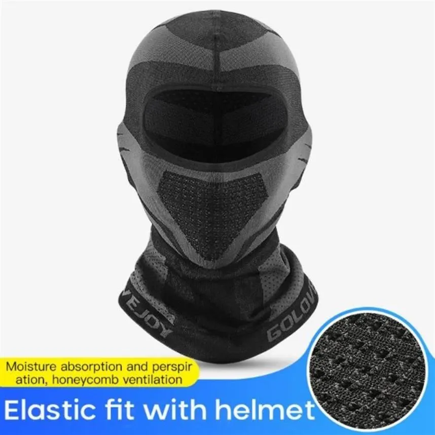 Casquettes de cyclisme Masques Hiver Thermique Cagoule Bandana Respirant Moto Visage Couverture Biker Coupe-Vent Cou Guêtre Masque De Ski Snowbo301Z
