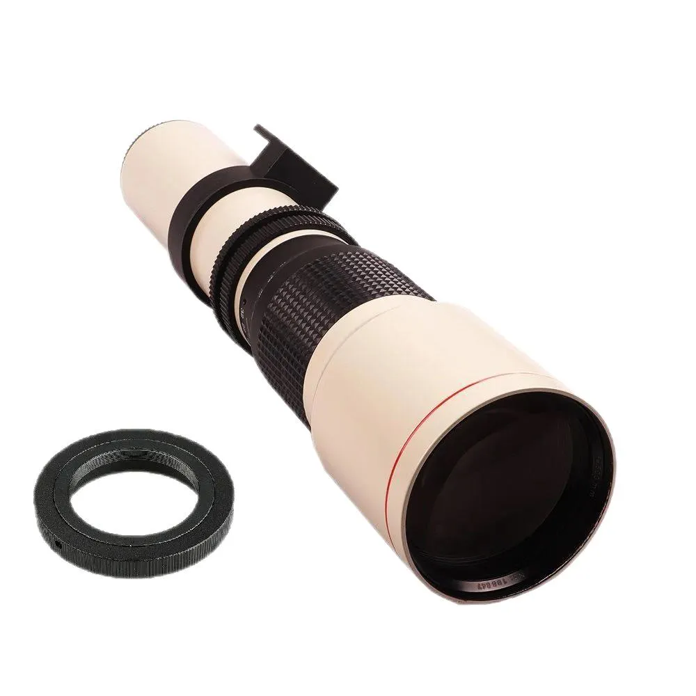 500mm/1000mm F8 Manual Telephoto Prime Lens with 2X Converter 67mm Filters For Canon EOS M2 M3 M5 M6 M6 Mark II M10 M50 M50 Mark II M100 Nikon Sony Pentax Olmpus Cameras