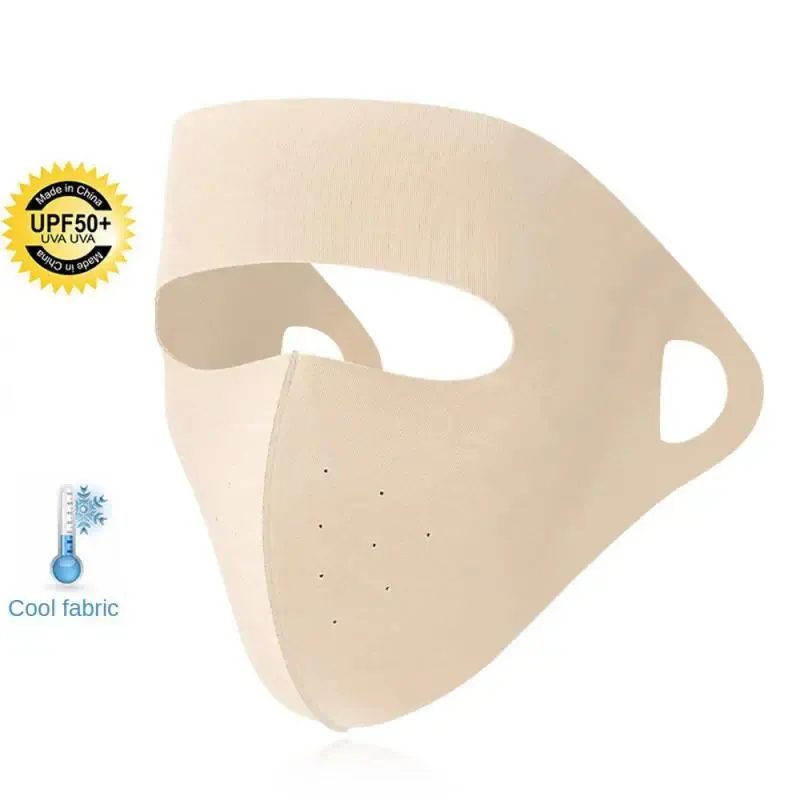 Bandanas 1/Summer Silk Sunscreen Mask Full Face Sun Protection Forehead  Thin Section Breathable Anti Ultraviolet From Vineer, $5.69