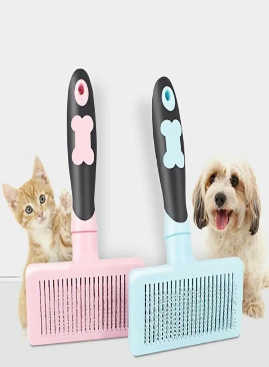 1st Dog Grooming Needle Comb Shedding Hair Ta bort Brush Slicker Massage Tool Cat levererar skyddande husdjurstillbehör Dogcomb3864004