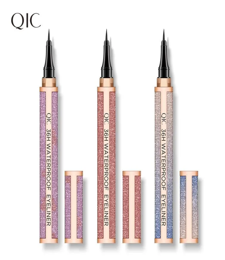 QIC STARRY Sky 4D Mascara Eyeliner Kits Svart vattentät långlastvätska för ögonfransögonfoder makeup3322717