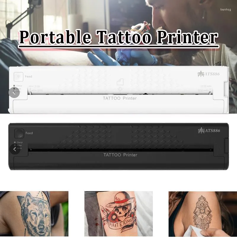 Tattoo-Drucker Wireless Mini wiederaufladbare eingebaute Batterie Schablonenmaschine Unterstützte Telefon-App Windows-System