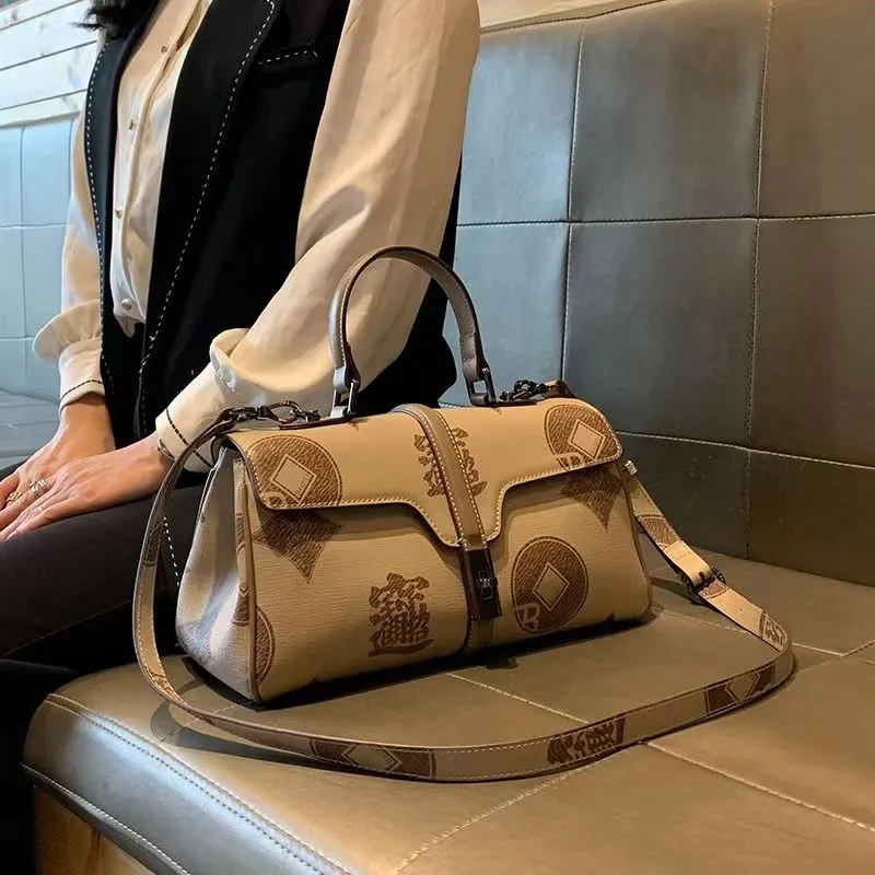 Sac à bandoulière en cuir pour femmes, Type oreiller de styliste Postman, polyvalent, à une épaule, nouvelle collection été 2023