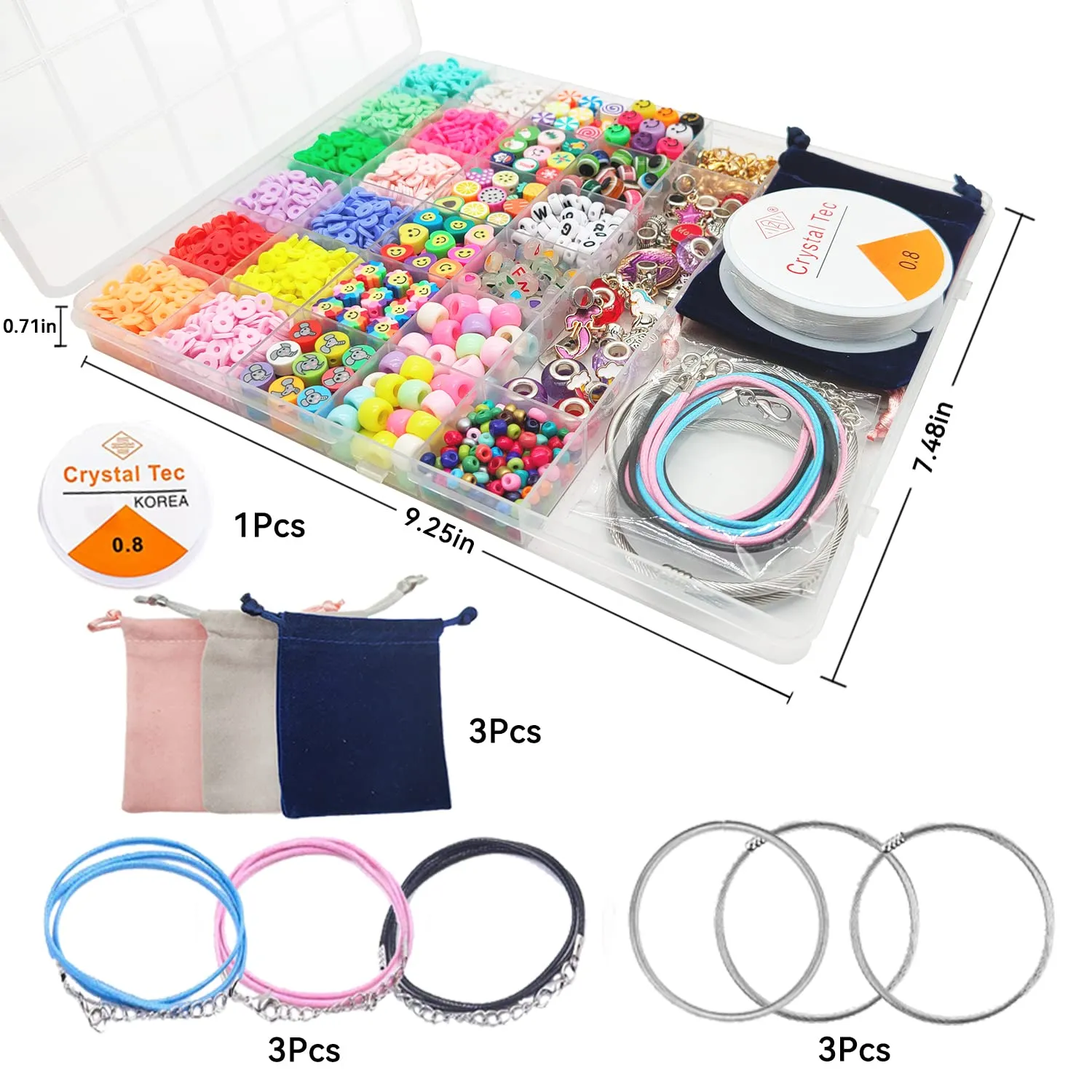 Kit para hacer pulseras con dijes,manualidades de juguete para