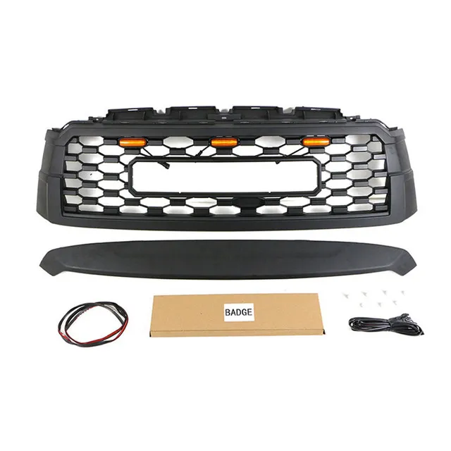 Радиатор с передним бампером Grill Grill Racing Racing Grilles для Toyota Sequoia 2019 2020 2021 Стилирование автомобиля.