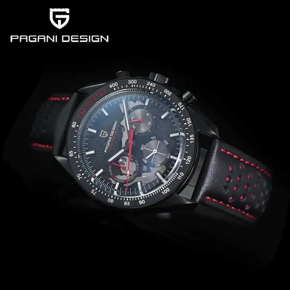 Armbandsur Ny Pagani Design Moon Men's Watches Sport Quartz Rostfritt stål Kronograf Ar Sapphire Glass 100m Watertofal Wrist Watch 2023Q231123