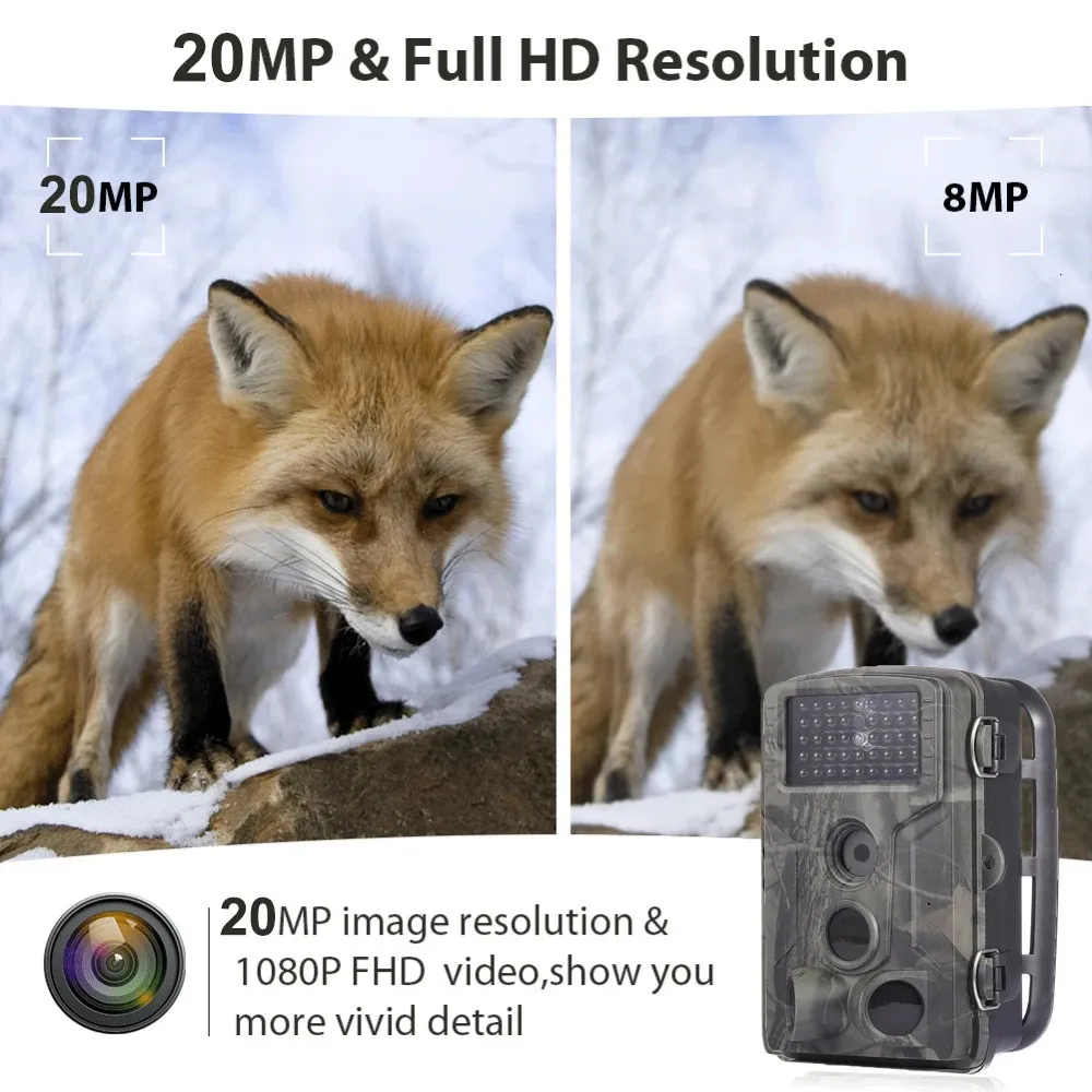 Câmeras de caça SUNTEKCAM 20MP 1080P Wildlife Trail Camera Po Trap Infravermelho HC802A Vigilância Sem Fio Cam 231123