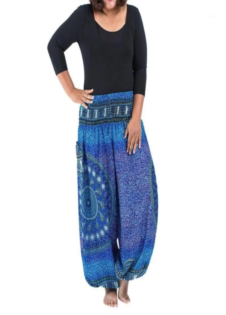 KANCOOLD Yogabroek Dames Mode Losse hippie Yogabroek Boho Casual Beam Foot Lantaarn Gymkleding Trainingspak Vrouwelijk D2317209543