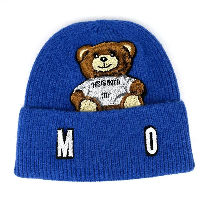 Designer blu inverno cappelli per bambini a maglia per bambini Cappelli di lana per uomini e donne con gli stessi cappelli a maglia con cappelli per bambini caldi cupini 9 colori