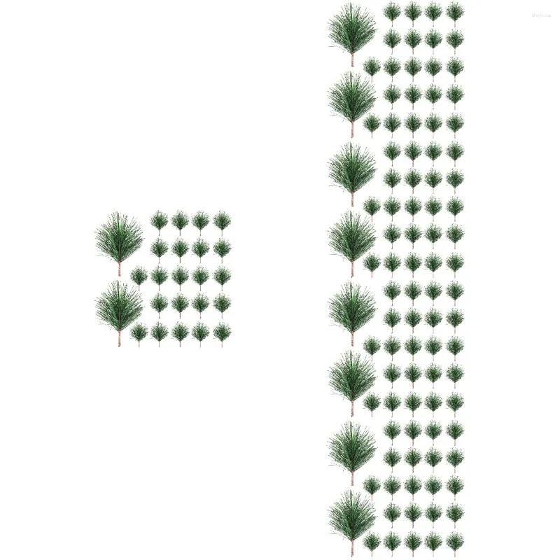 装飾的な花人工松の枝クリスマス植物装飾飾り飾りのクラフト偽の枝装飾ミニツリーファー