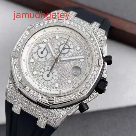 Ap Swiss – montre de luxe Royal Oak Offshore, en acier de précision, incrusté de diamants, machines automatiques 26170st 42mm