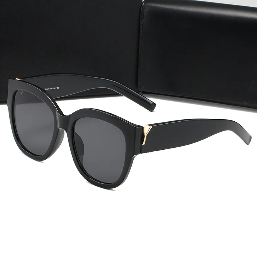 Gafas de sol de diseñador para hombres y mujeres, gafas de moda con letras, anteojos de viaje callejero, 6 colores