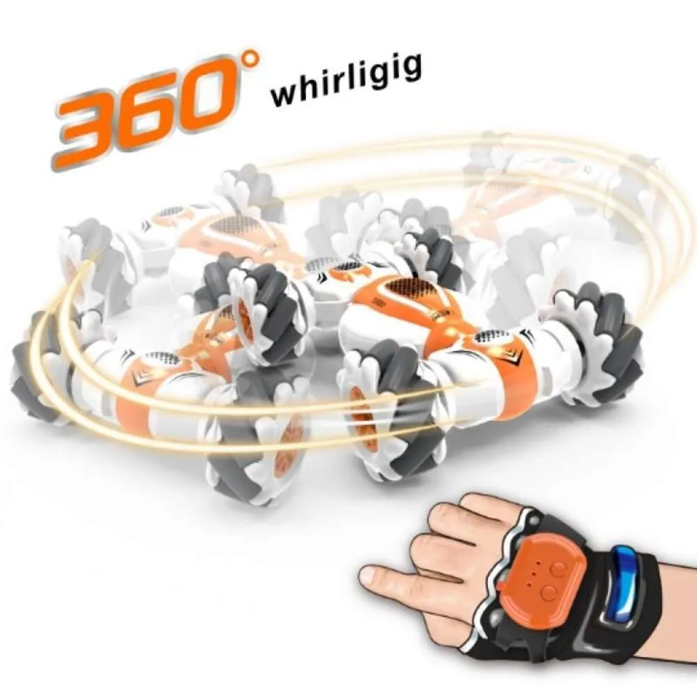 Nieuw Nieuw 1 16 4WD Stunt RC Autoradio Gebaar Inductie Vervorming 360 Draaien Dansen Klimmen Radiogestuurde auto Elektronisch speelgoed