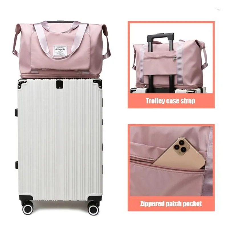 Sacos de armazenamento Bolsa de viagem portátil dobrável à prova d'água de grande capacidade para uma bolsa de malfunção multifuncional