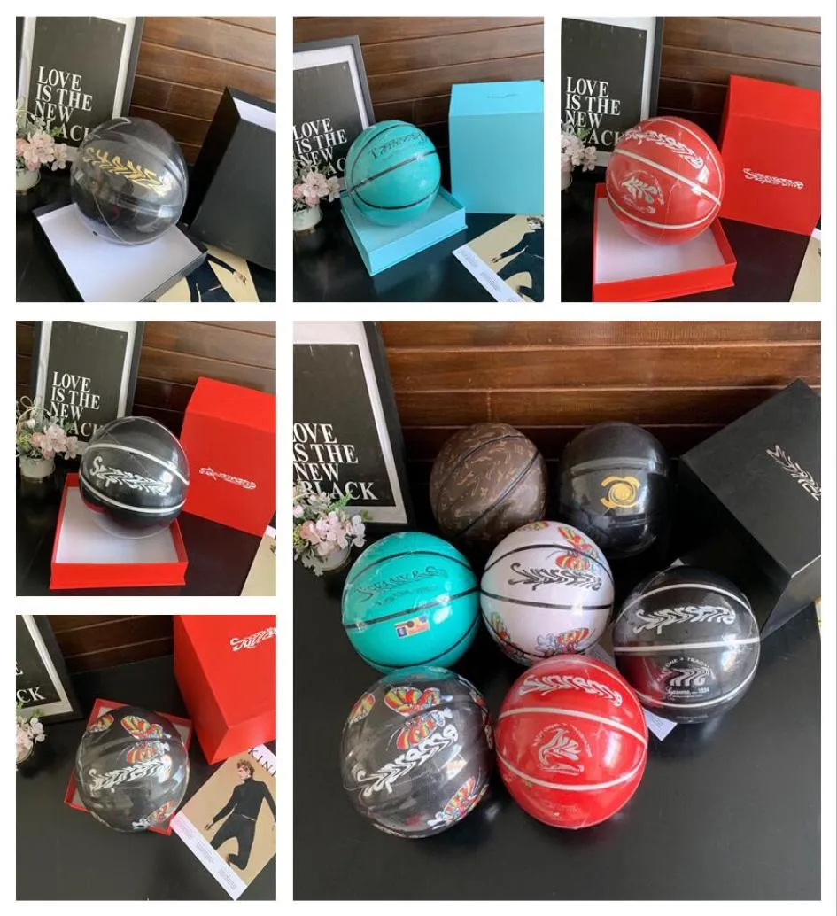 Delicato Designer Merch Palloni da basket Bomboniera Lettera L C S T Edizione commemorativa Gioco Taglia 7 Regalo fidanzato basket FP2464292