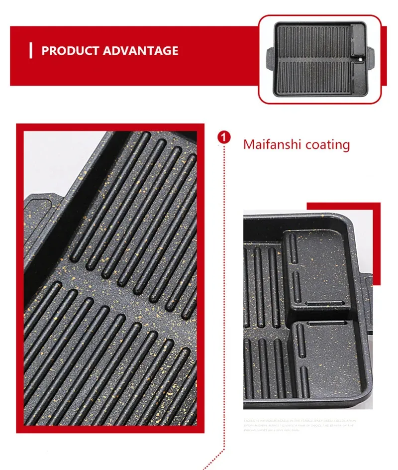 DHgate.com:Non-Stick Charcoal Portable BBQ Grill Pan for Butane Gas ...