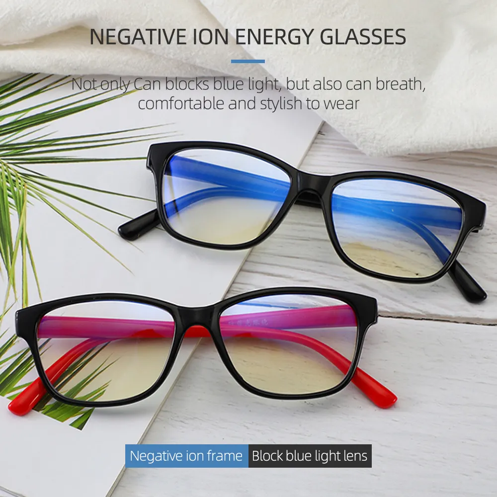 CAMAZ EMF Shielding Kacamata Ion Ray Anti Blue Light Óculos de íon negativo para homens e mulheres