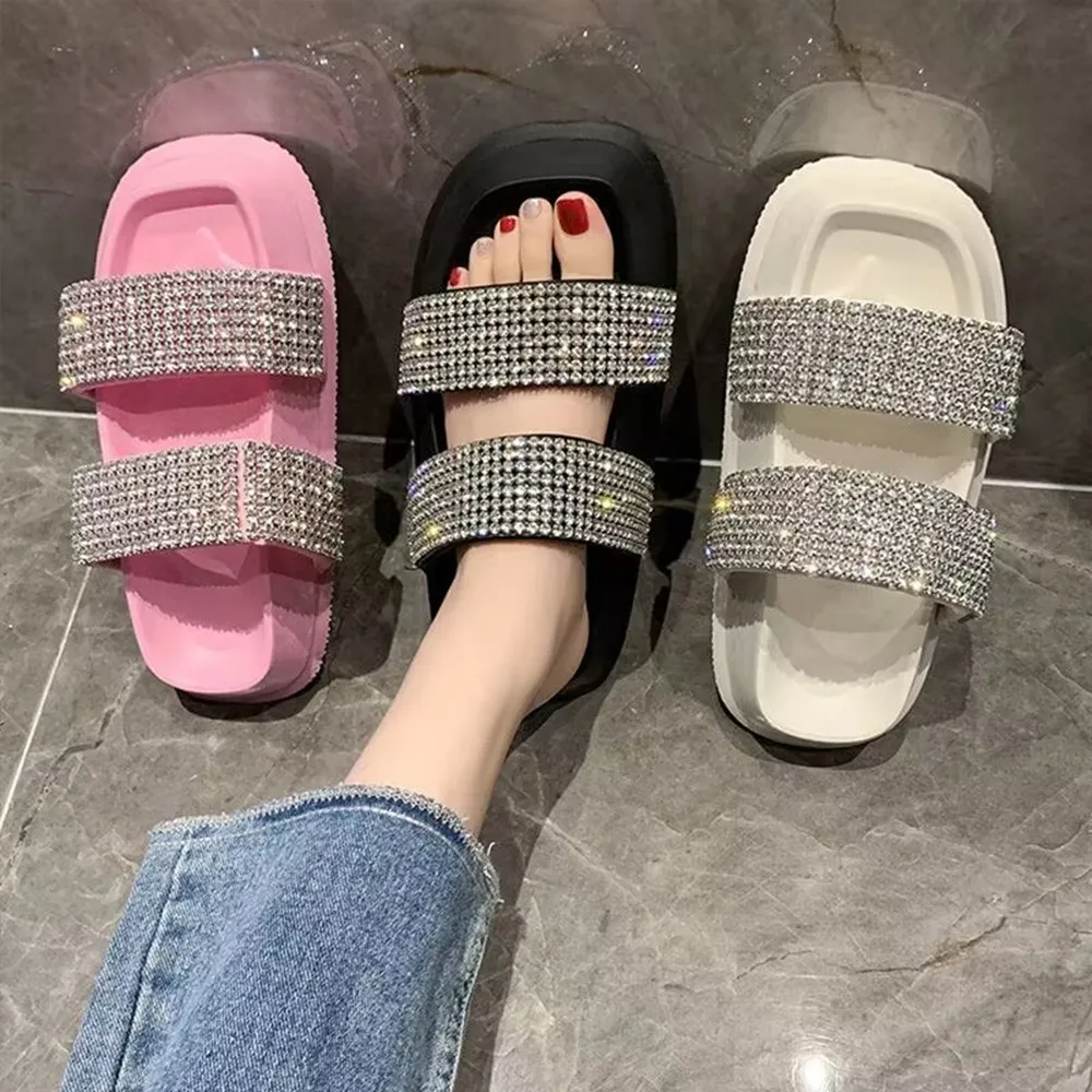Summer Women's Platform Slippers High Quality Fashion Cute Beautiful Outdoor Shopping Casual Personality Beach Sandals